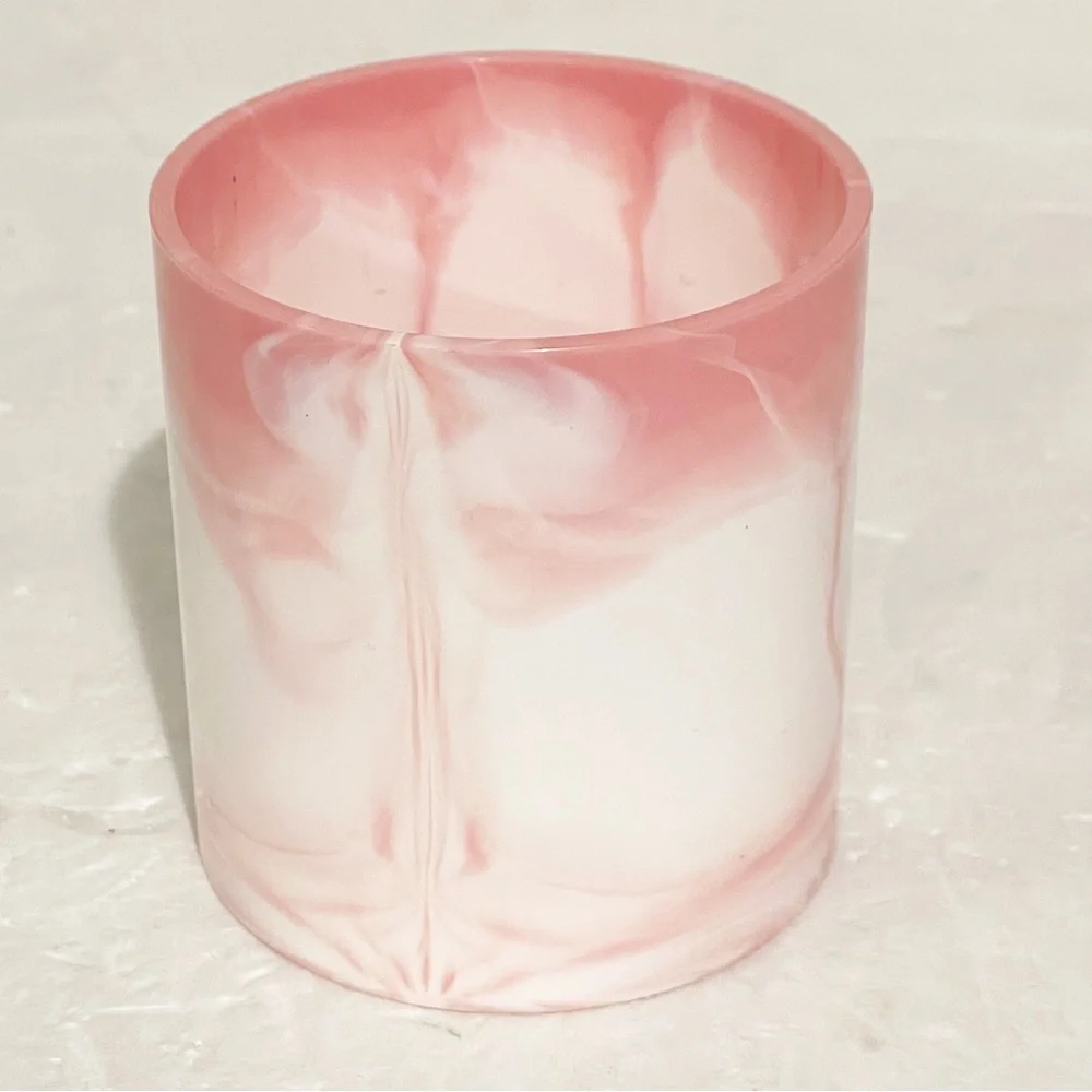 It Cosmetics for Ulta Pink Marble Plastic Makeup Brush Holder‎ Cup Vanity